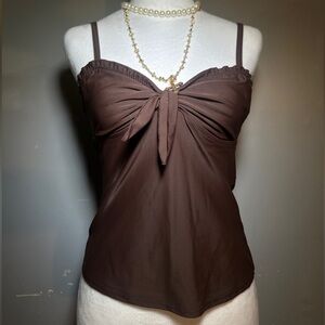 Chic Brown Camisole Top